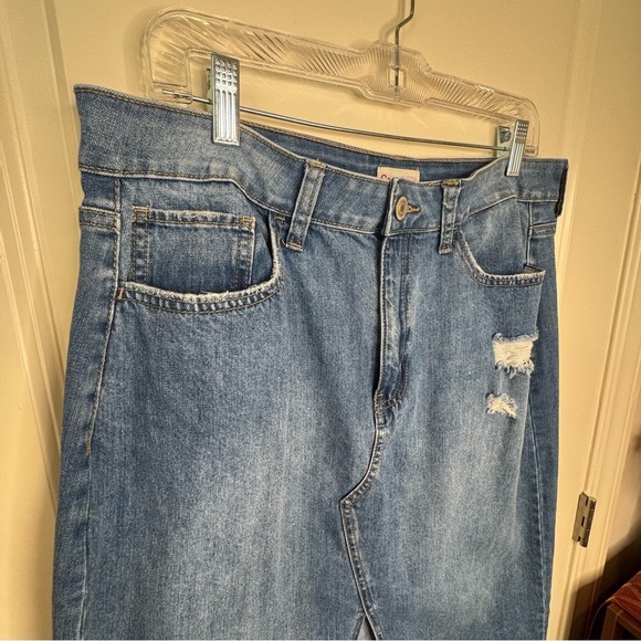 Dark Wash Denim Midi Skirt - Picture 8 of 17